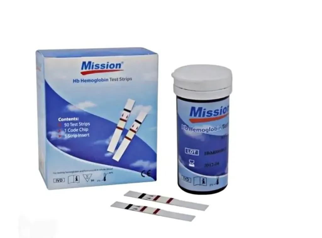 Mission plus hemoglobin strips (50)