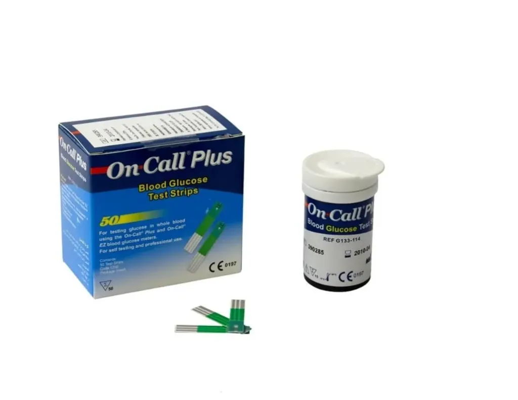 On call plus blood glucose test strips