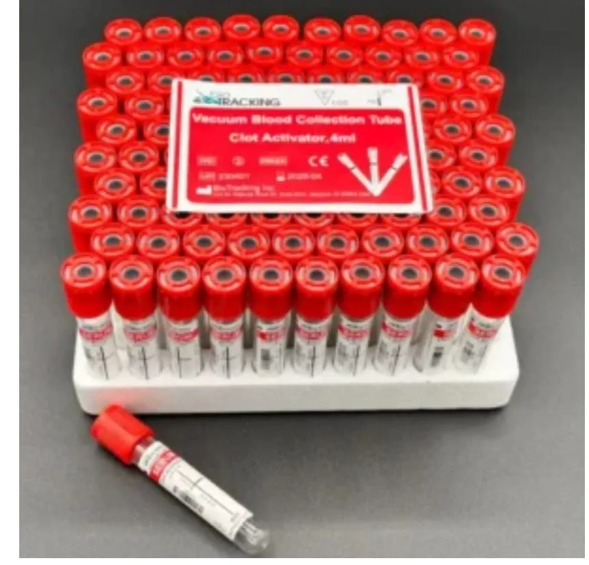 Vacutainer plain tube (red top)