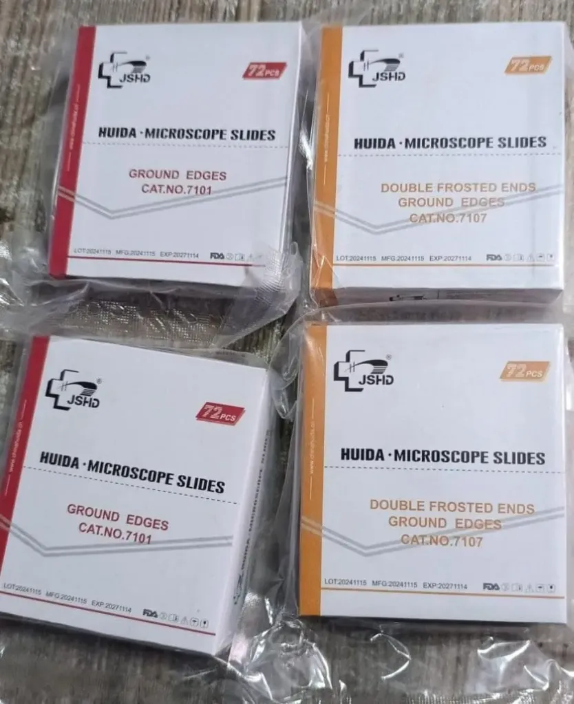 Microscope slides (72 pieces)